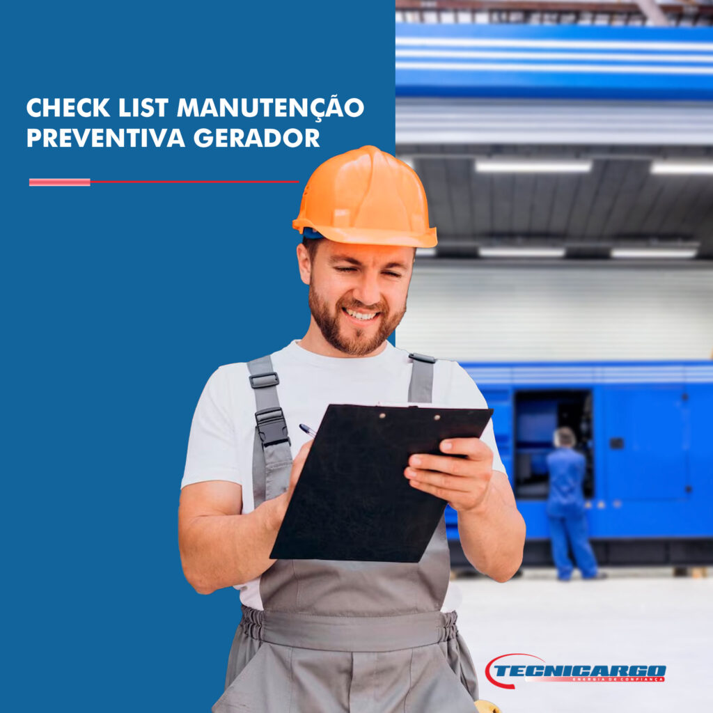 Check list manutenção preventiva gerador